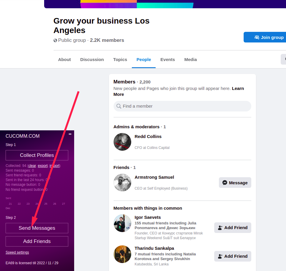 How to send mass message on Facebook